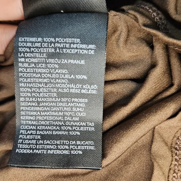 H&M Chiffon Romper brown and pink floral. Size 4 - Picture 11 of 11